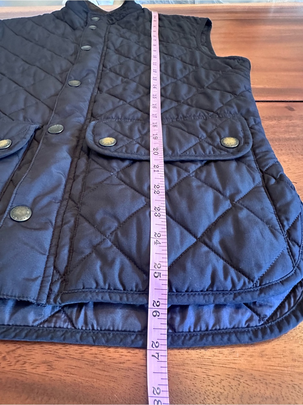 Barbour Men's Quilted Navy Vest medium - Picture 10 of 10